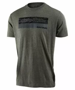 T-Shirts Troy Lee Designs Racing Block Fade T-Shirt-Sage/Black/Heather