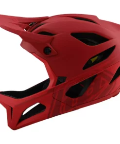 Troy Lee Designs Stage MIPS Helmet-Stealth Red Helmets