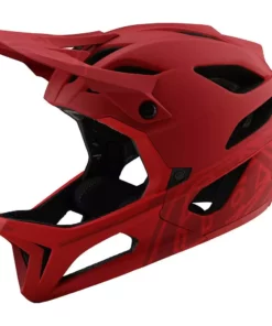 Troy Lee Designs Stage MIPS Helmet-Stealth Red Helmets