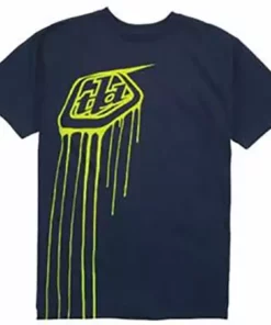 Troy Lee Dripping T-Shirt-Navy-X-Large APPAREL
