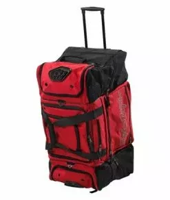 Troy Lee SE Gear Bag-Wheeled-Red