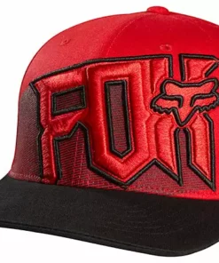 Fox Mental Power Hat-Red/Black-Large/X-Large APPAREL