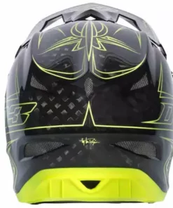PROTECTIVE GEAR Troy Lee 2013 D3 Carbon Helmet-Pinstripe Yellow