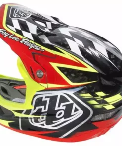 PROTECTIVE GEAR Troy Lee 2013 D3 Carbon Helmet-Team Red/Yellow 8 PROTECTIVE GEAR Troy Lee 2013 D3 Carbon Helmet-Team Red/Yellow