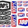 ACCESSORIES 100% Decal Sheet 8" X 5 1/2"