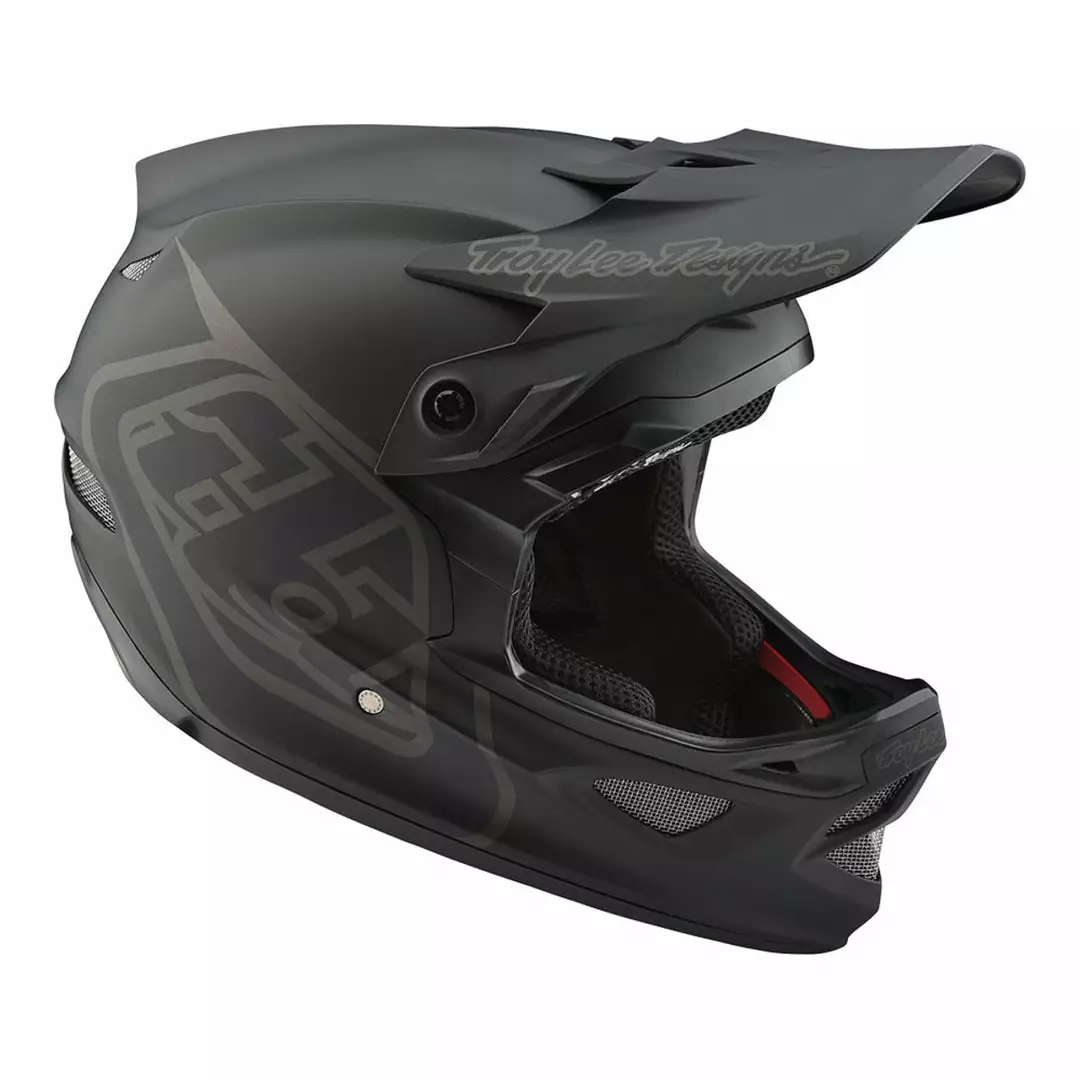 PROTECTIVE GEAR Troy Lee D3 Fiberlite Helmet-Mono-Black 1 PROTECTIVE GEAR Troy Lee D3 Fiberlite Helmet-Mono-Black