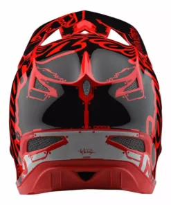 PROTECTIVE GEAR Troy Lee D3 Fiberlite Helmet-Factory-Red