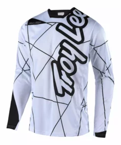 Troy Lee Sprint Jersey - Metric - White/Black RACE WEAR