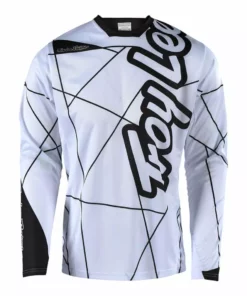 Troy Lee Sprint Jersey - Metric - White/Black RACE WEAR