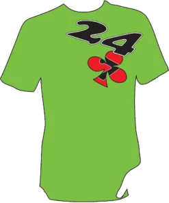 24 Se7en Clover T-Shirt-Green-Adult Medium APPAREL