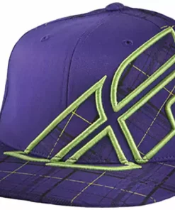 APPAREL Fly Racing Plaid Hat-Purple