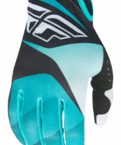 RACE WEAR Fly Racing 2017 Lite Glove-Black/White/Teal