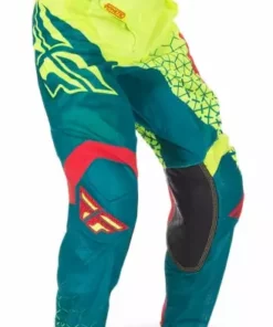 Fly Racing 2016 Kinetic Mesh Trifecta Pants-Hi-Vis/Teal RACE WEAR