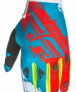RACE WEAR Fly Racing 2017 Kinetic Glove-Dark Teal/Red 5 RACE WEAR Fly Racing 2017 Kinetic Glove-Dark Teal/Red