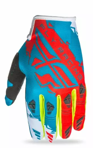 RACE WEAR Fly Racing 2017 Kinetic Glove-Dark Teal/Red 3 RACE WEAR Fly Racing 2017 Kinetic Glove-Dark Teal/Red
