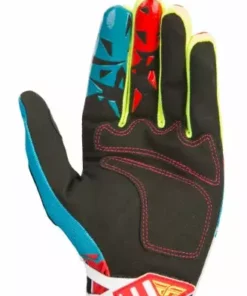 RACE WEAR Fly Racing 2017 Kinetic Glove-Dark Teal/Red