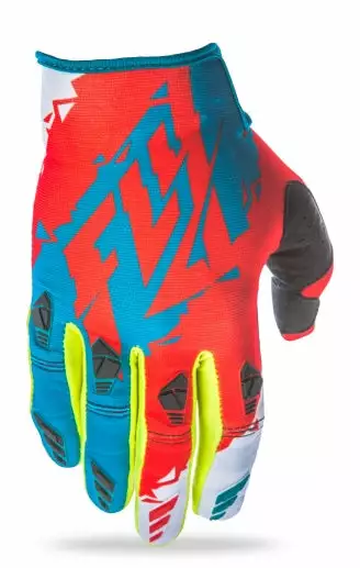 RACE WEAR Fly Racing 2017 Kinetic Glove-Dark Teal/Red 1 RACE WEAR Fly Racing 2017 Kinetic Glove-Dark Teal/Red