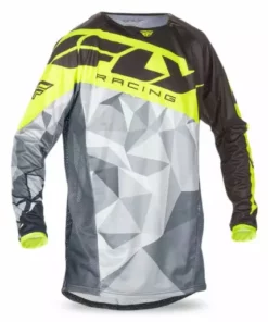 RACE WEAR Fly Racing 2017 Kinetic Crux Jersey-Black/Hi-Vis