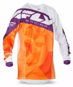 RACE WEAR Fly Racing 2017 Kinetic Crux Jersey-Orange/Purple
