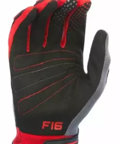 Fly Racing 2017 F-16 Gloves-Red/Black/Gray RACE WEAR