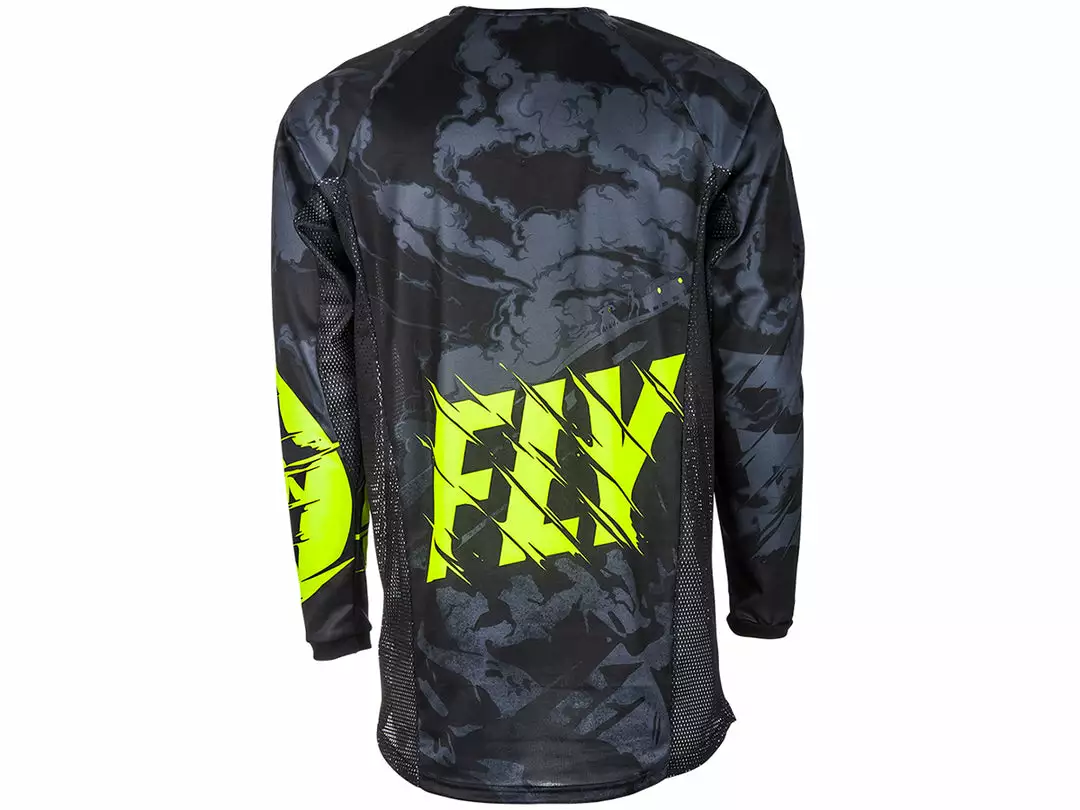 RACE WEAR Fly Racing 2018 Kinetic Outlaw Jersey - Black/Hi-Vis 2 RACE WEAR Fly Racing 2018 Kinetic Outlaw Jersey - Black/Hi-Vis