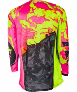 Fly Racing 2018 Kinetic Outlaw Jersey - Black/Hi-Vis RACE WEAR