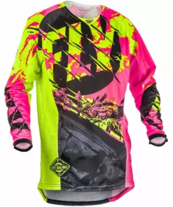Fly Racing 2018 Kinetic Outlaw Jersey - Black/Hi-Vis RACE WEAR
