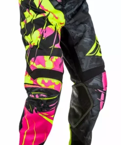 Fly Racing 2018 Kinetic Outlaw Pants - Neon Pink/Hi-vis