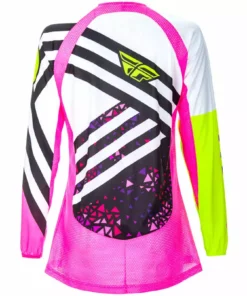 Fly Racing 2018 Kinetic Women's Jersey - Neon Pink/Hi-Vis RACE WEAR