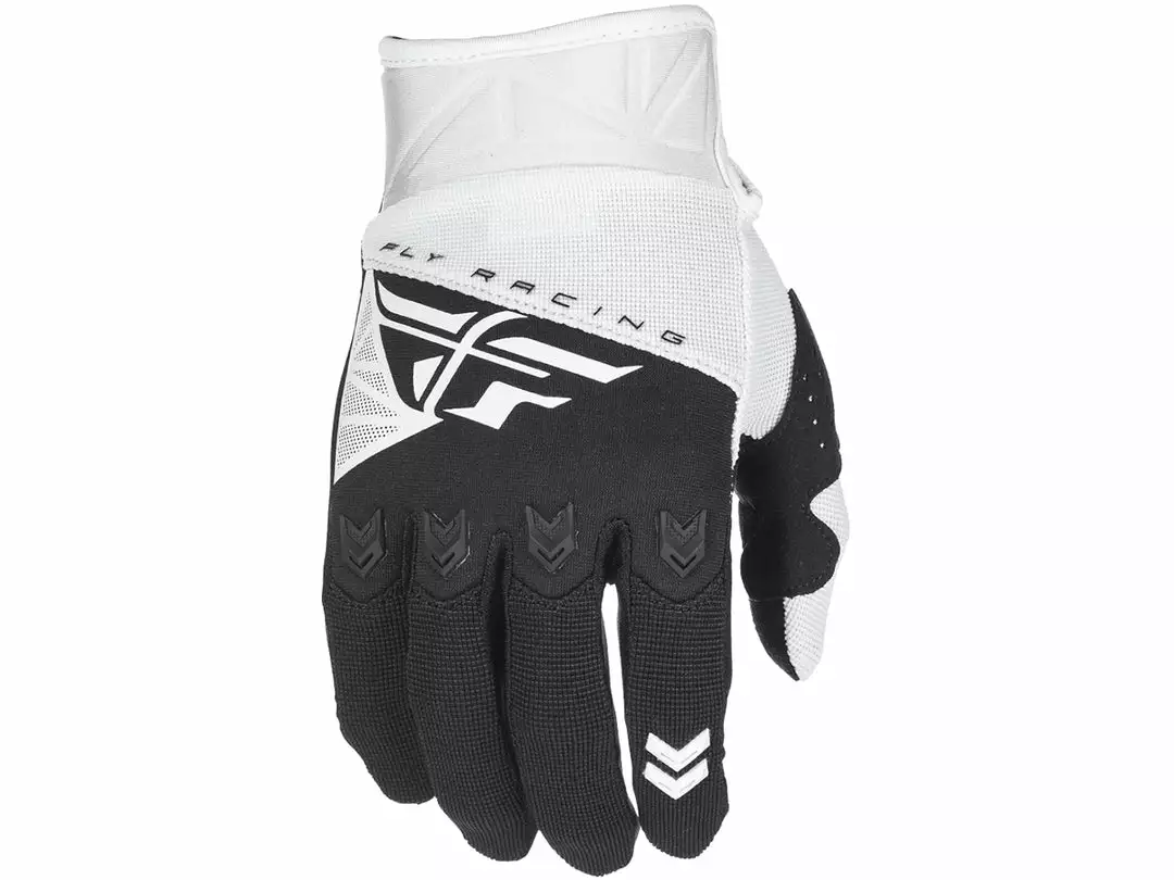 RACE WEAR Fly Racing 2018 F-16 Glove - White/Black 1 RACE WEAR Fly Racing 2018 F-16 Glove - White/Black