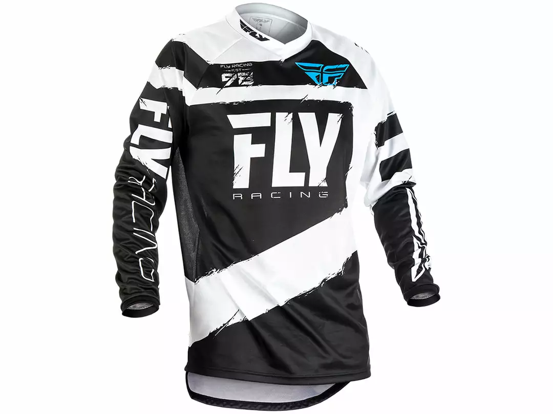 Fly Racing 2018 F-16 Jersey - Black/White RACE WEAR 1 Fly Racing 2018 F-16 Jersey - Black/White RACE WEAR