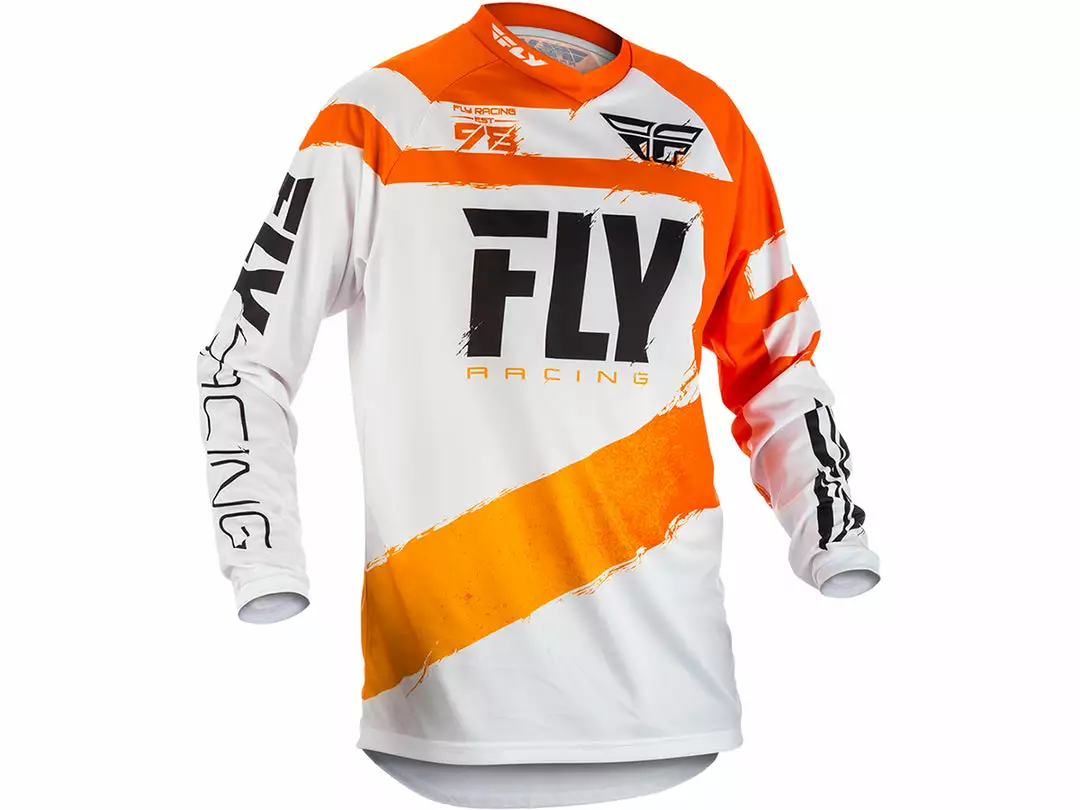 RACE WEAR Fly Racing 2018 F-16 Jersey - Orange/White 1 RACE WEAR Fly Racing 2018 F-16 Jersey - Orange/White