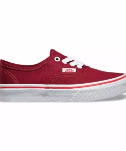 Vans Pop Check Authentic Shoes-Kids-Rhubarb/Bittersweet