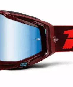 100% Racecraft Goggles-Kikass-Mirror Blue Lens PROTECTIVE GEAR