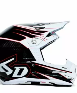 PROTECTIVE GEAR 6D ATB-1 Carbon Attack Helmet-White