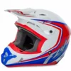 PROTECTIVE GEAR Fly Racing 2016 Kinetic Fullspeed Helmet-White/Red/Blue-X-Small