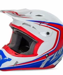 PROTECTIVE GEAR Fly Racing 2016 Kinetic Fullspeed Helmet-White/Red/Blue-X-Small
