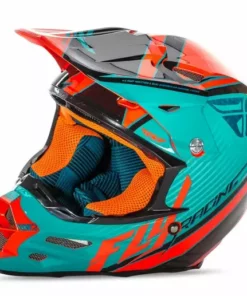 PROTECTIVE GEAR Fly Racing 2016 F2 Fastback Helmet-Teal/Orange/Black