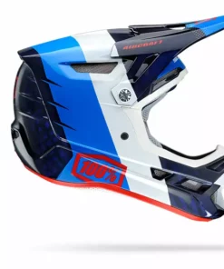 100% Aircraft Downhill Helmet - R8 Blue Carbon