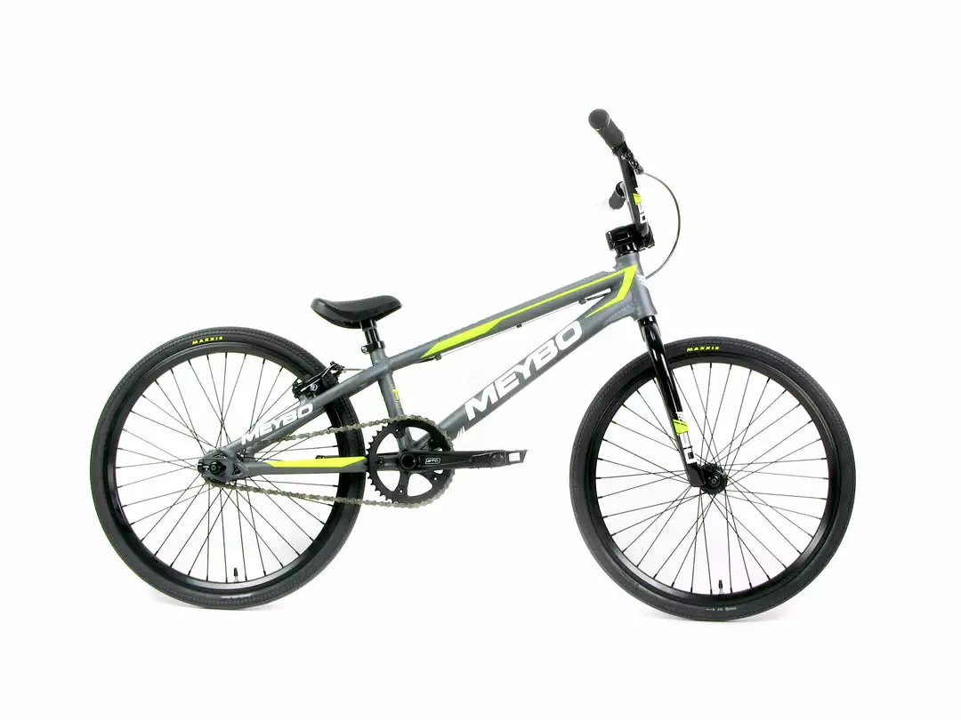 Meybo Clipper Expert XL BMX Race Bike-Grey-White-Lime RACE BIKES 1 Meybo Clipper Expert XL BMX Race Bike-Grey-White-Lime RACE BIKES