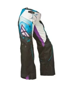 RACE WEAR Fly Racing Kinetic Ladies Over Boot Pants-Blue/White-Youth 20
