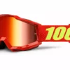 100% Accuri Goggles-Saarinen-Mirror Red Lens PROTECTIVE GEAR
