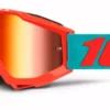 PROTECTIVE GEAR 100% Accuri Youth Moto Goggles-Passion Orange-Mirror Red Lens