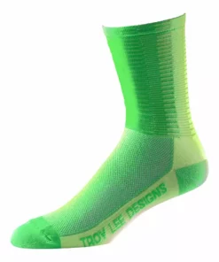 Troy Lee Ace Performance Crew Sock - 50/50 Flo Yellow SHOES