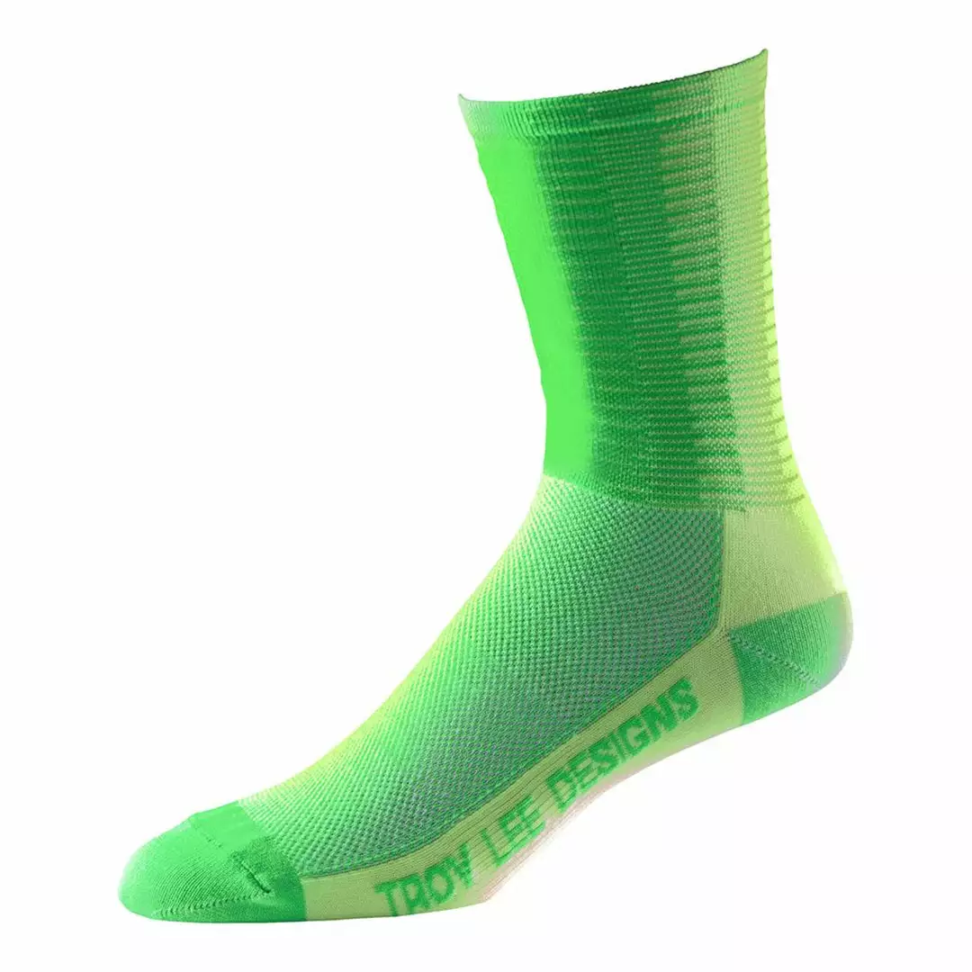 Troy Lee Ace Performance Crew Sock - 50/50 Flo Yellow SHOES 1 Troy Lee Ace Performance Crew Sock - 50/50 Flo Yellow SHOES