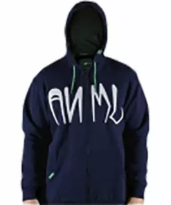 Animal Wythe Full-Zip Hoodie-Navy-Adult Small APPAREL