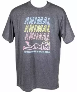 Animal Forty Deuce T-Shirt-Gray-Adult Medium APPAREL