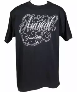 Animal Green Rose T-Shirt-Black/White