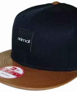 Animal Trail Mix Adustable Hat-Navy