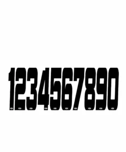 Answer BMX Plate Numbers-2"